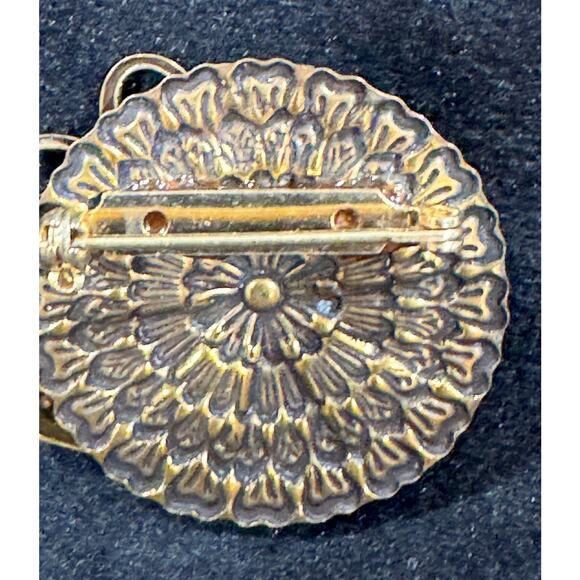 Vintage Sewing Notion Brooch – Thimble, Scissors & Button Motif  CP49 - Picture 4 of 4